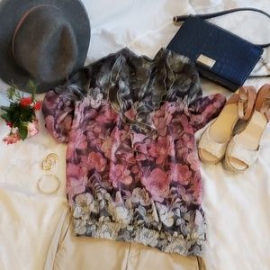 The Limited Blouse Floral